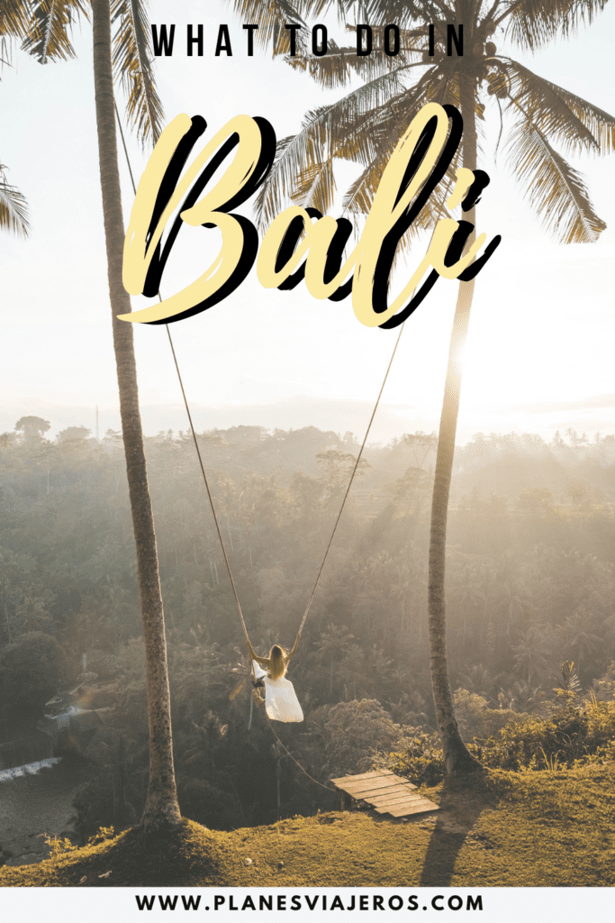 bali travel itinerary