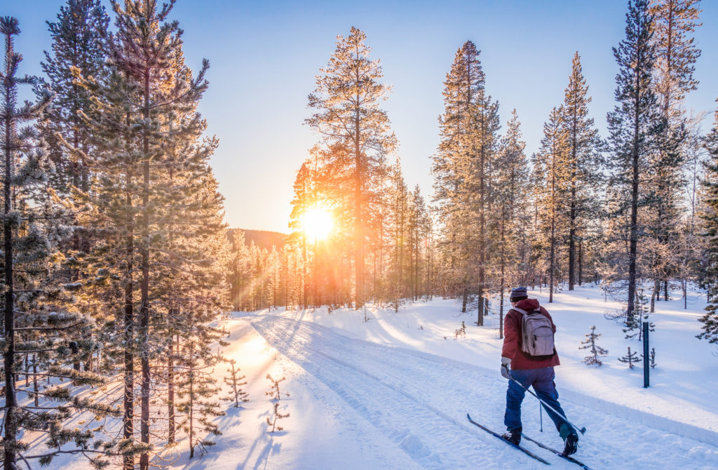 cross country skiing things to do in Lapland