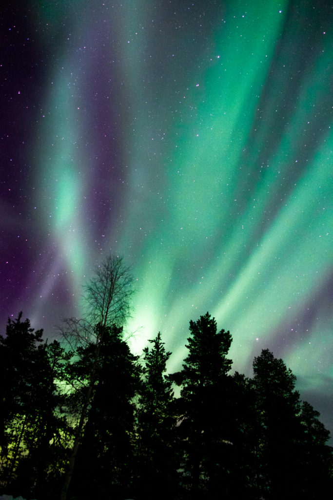 como ver las auroras boreales en Finlandia, Laponia