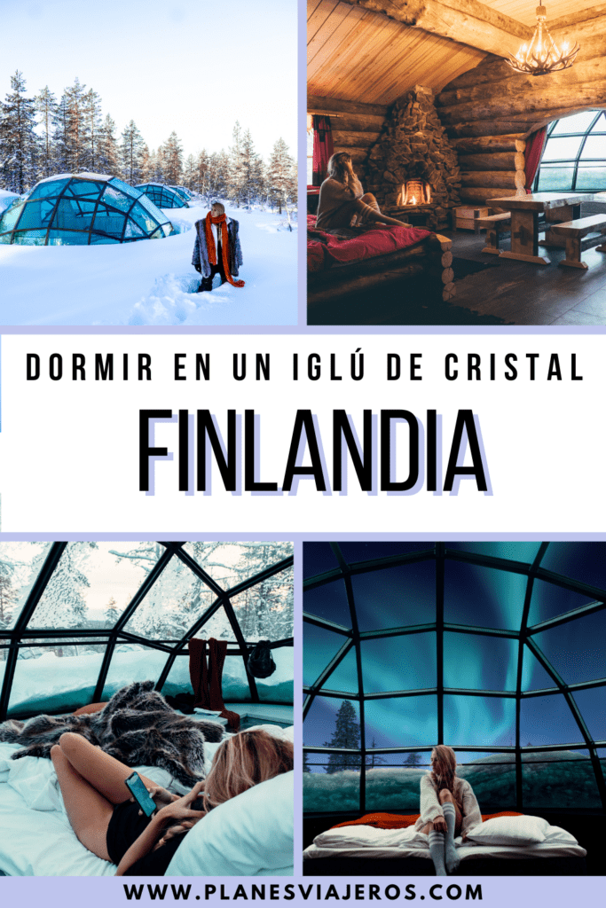 dormir en un iglú de cristal en Finlandia