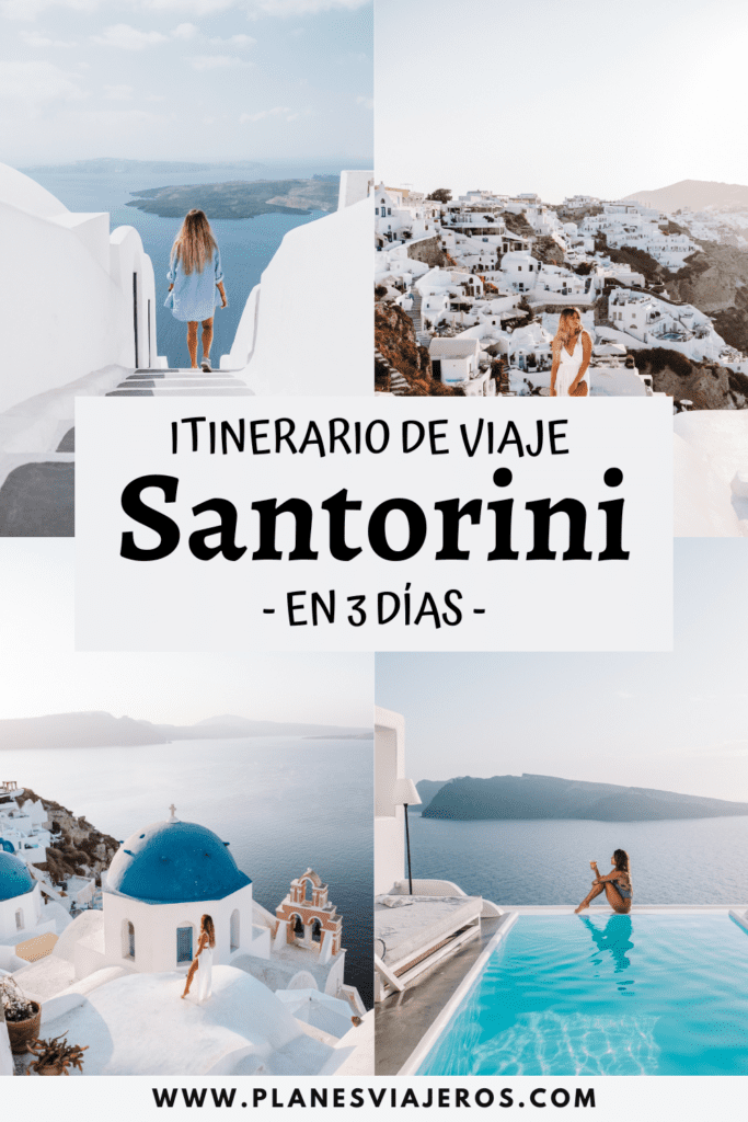 itinerario de viaje a santorini