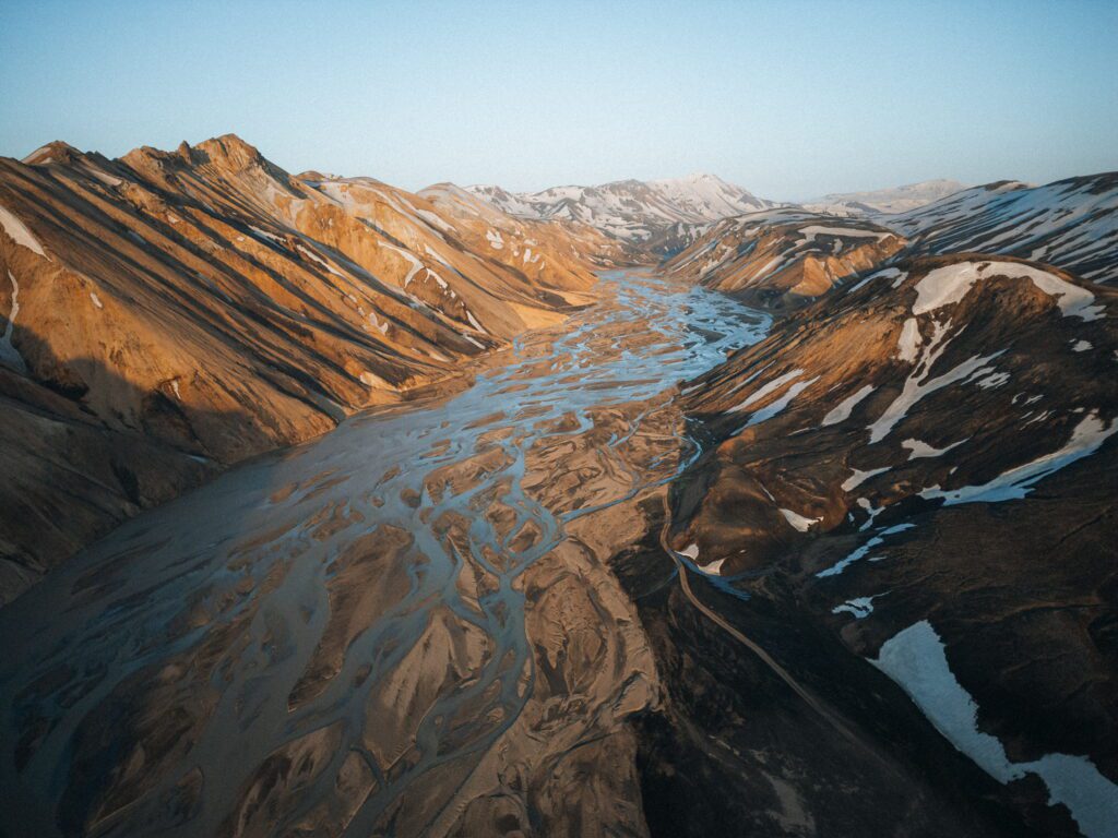 paisaje de las highlands en islandia